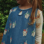 Konges Sløjd A/S WOVEN DRESSES bow kitty denim