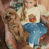 Konges Sløjd A/S WOVEN PANTS bow kitty denim