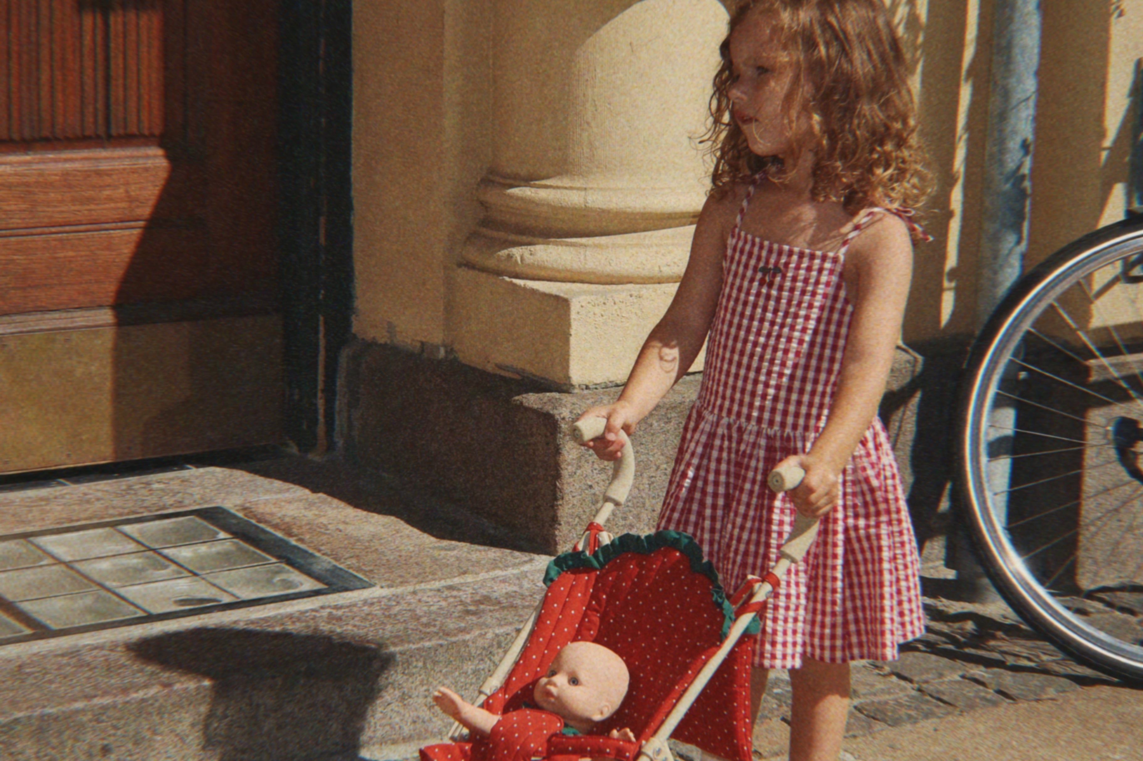 Konges Sløjd A/S WOVEN DRESSES raspberry check