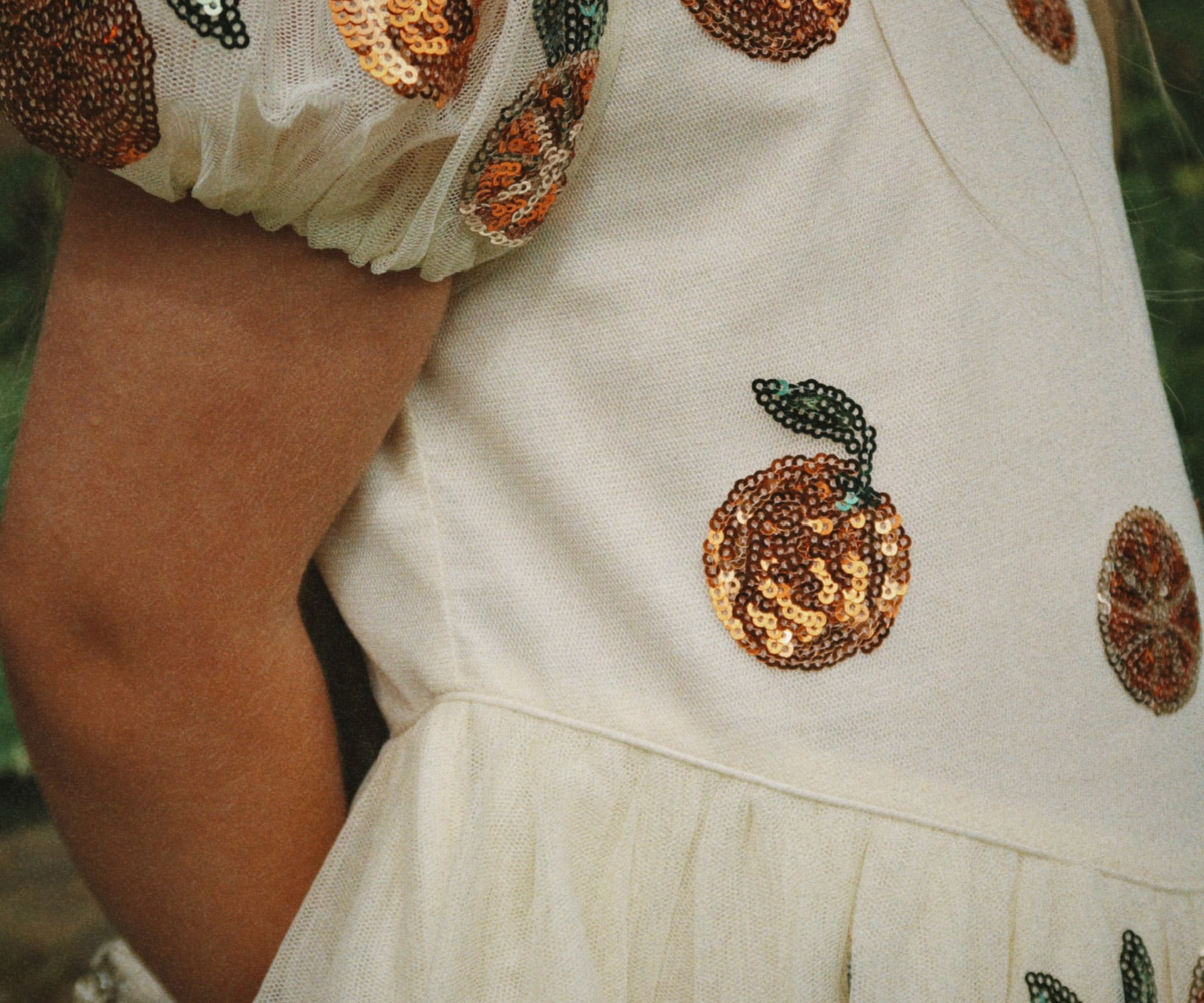 Konges Sløjd A/S WOVEN DRESSES arancia sequin