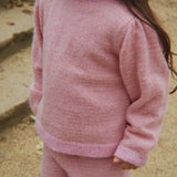 Konges Sløjd A/S KNITTED PANTS purple/pink dolphin