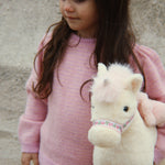 Konges Sløjd A/S KNITTED PANTS purple/pink dolphin