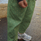 Konges Sløjd A/S WOVEN PANTS dot pistacchi