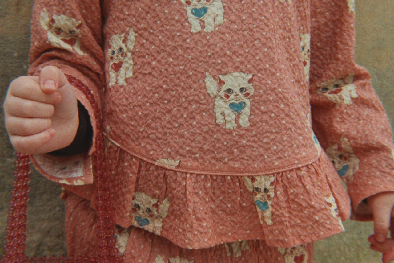 Konges Sløjd A/S WOVEN SHIRTS ciao miao rose