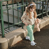 Konges Sløjd A/S WOVEN PANTS dot pistacchi