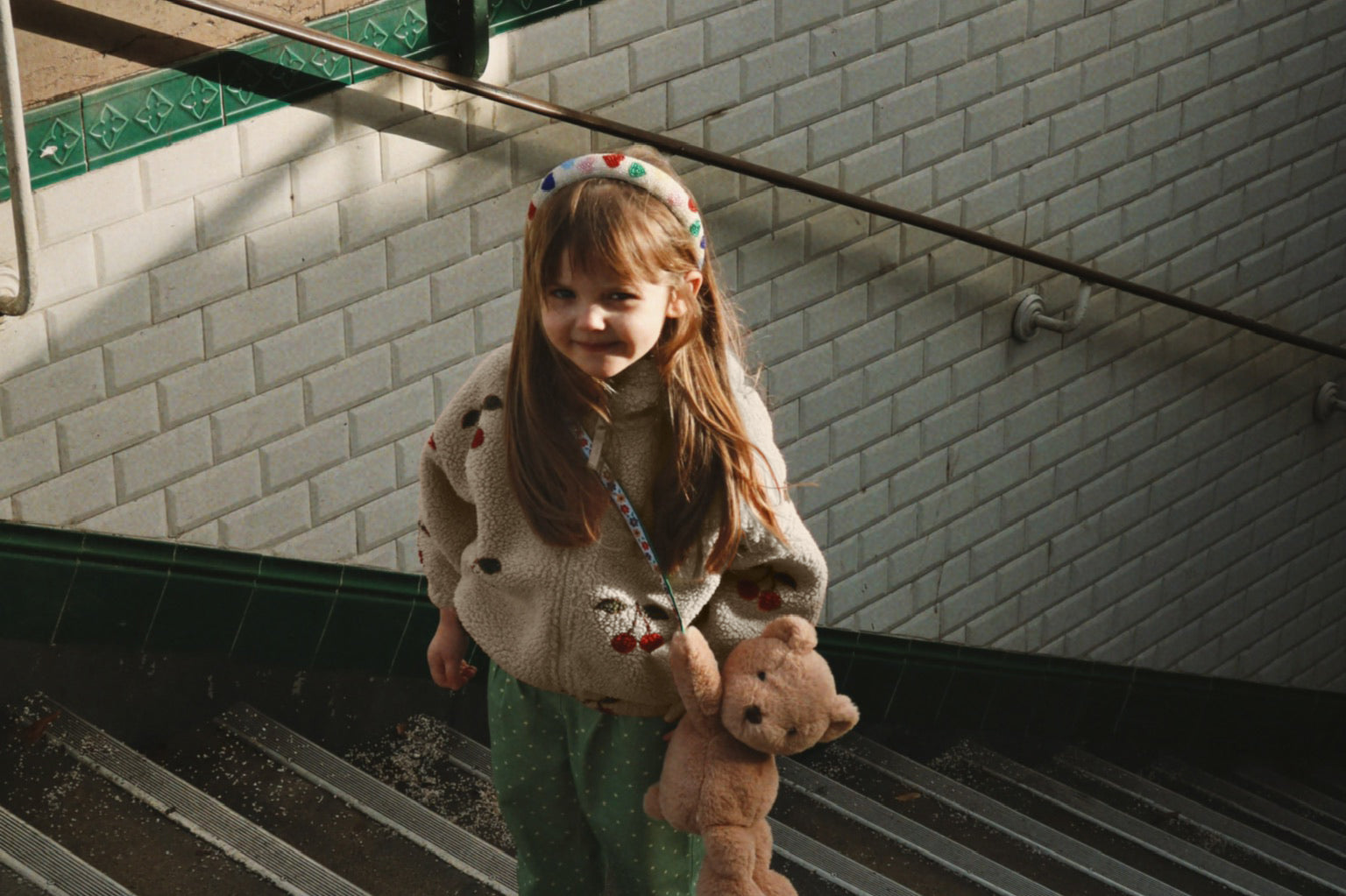 Konges Sløjd A/S WOVEN PANTS dot pistacchi