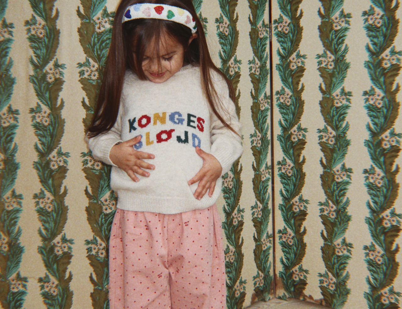 Konges Sløjd A/S WOVEN PANTS cherry dot scarlet