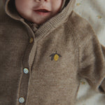 Konges Sløjd A/S KNITTED ROMPERS & ONESIES light brown