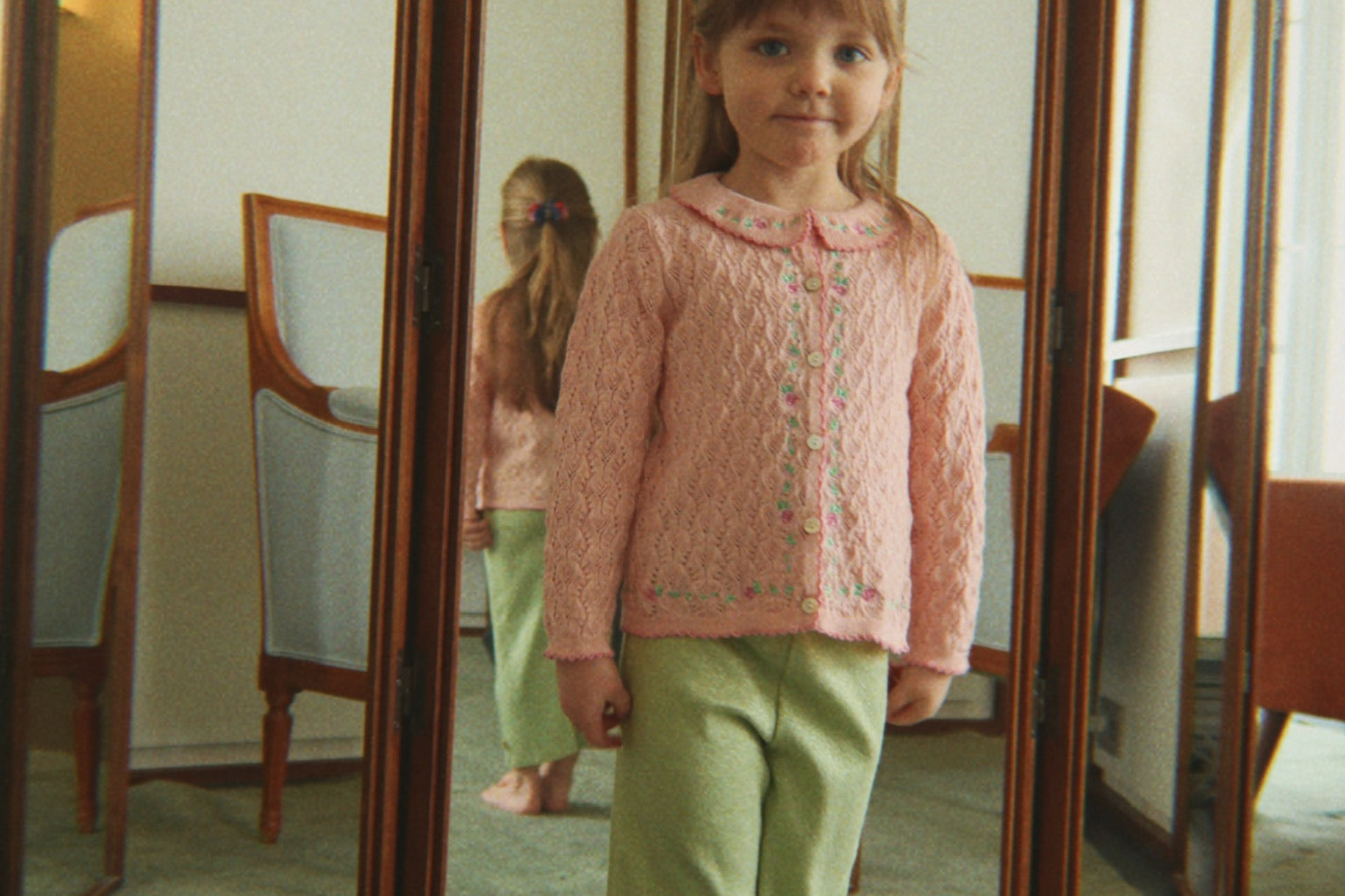 Konges Sløjd A/S JERSEY PANTS leek green