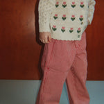 Konges Sløjd A/S KNITTED CARDIGANS cream and tulips