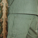 Konges Sløjd A/S WOVEN PANTS milk verte stripe