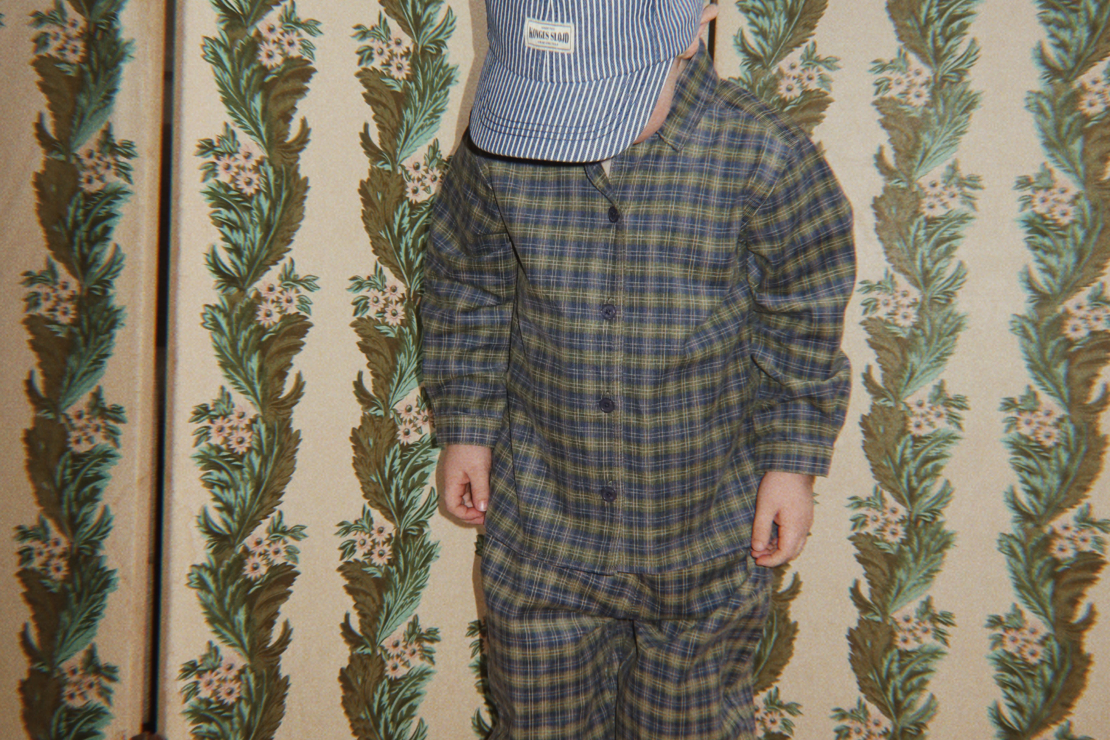 Konges Sløjd A/S WOVEN PANTS laurel blue check