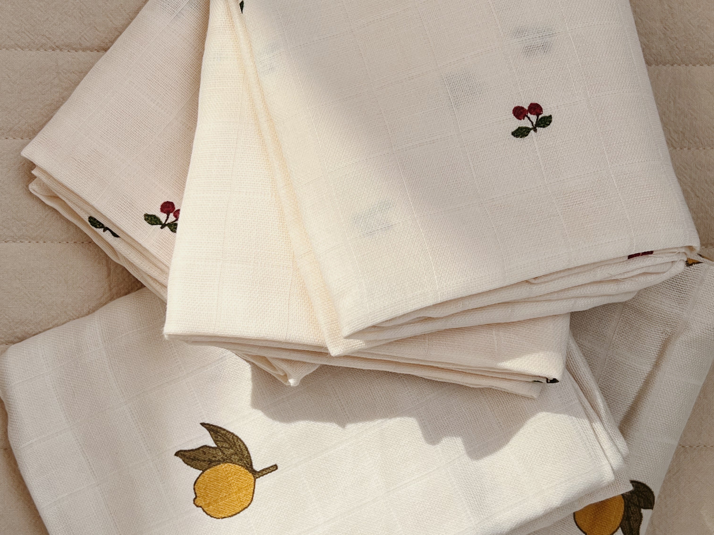 Konges Sløjd A/S MUSLIN CLOTHS cherry