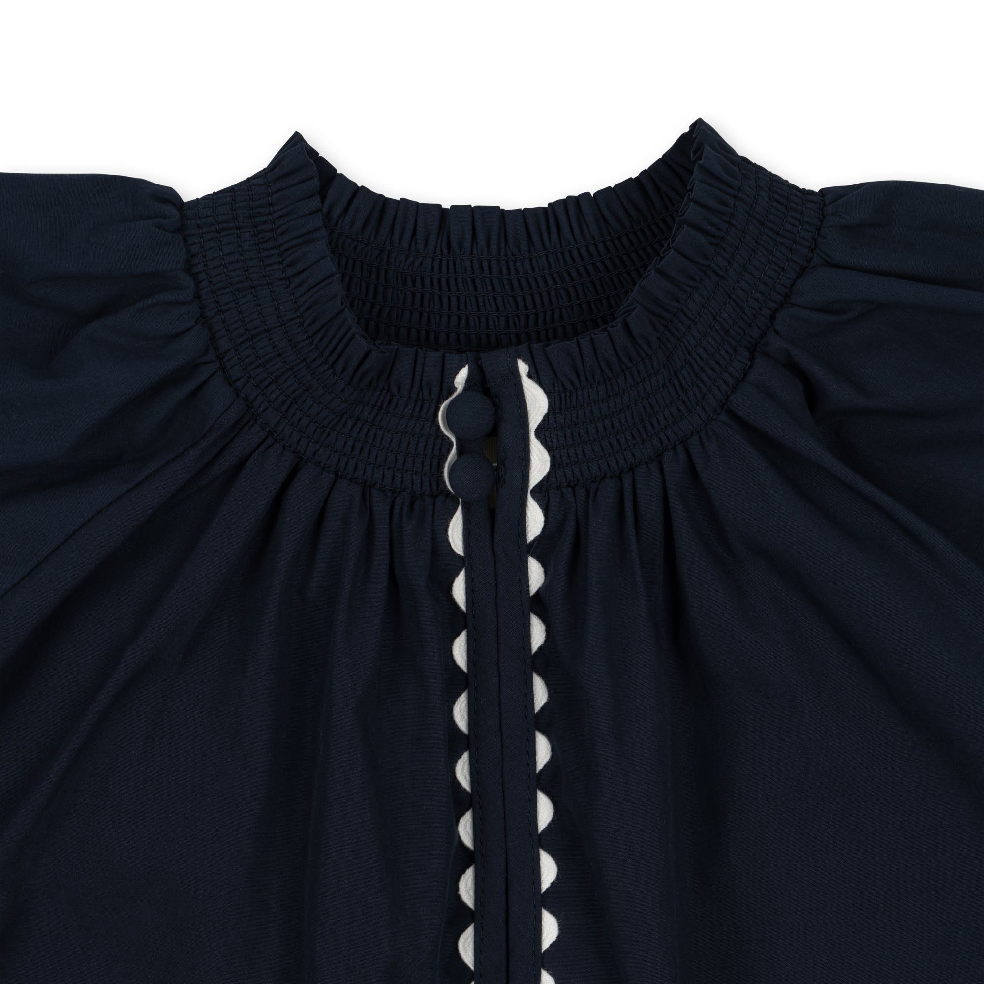 Konges Sløjd A/S NIA BLOUSE Blouses with short sleeves - Woven TOTAL ECLIPSE
