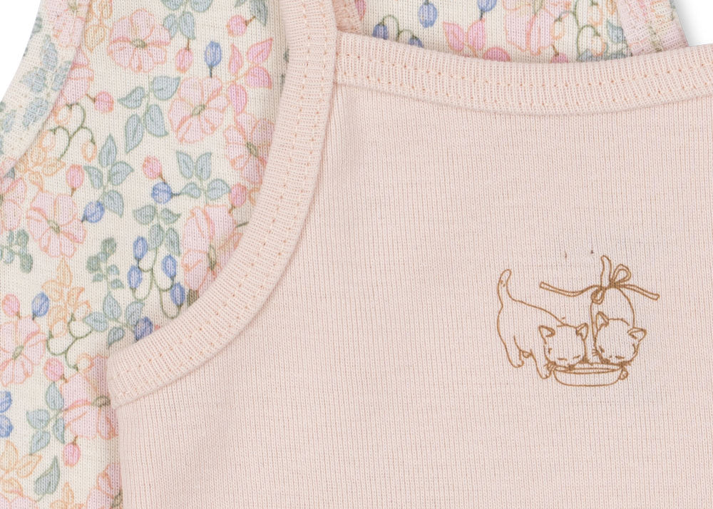 Konges Sløjd A/S BODYSTOCKINGS prato fiori aop/creole pink