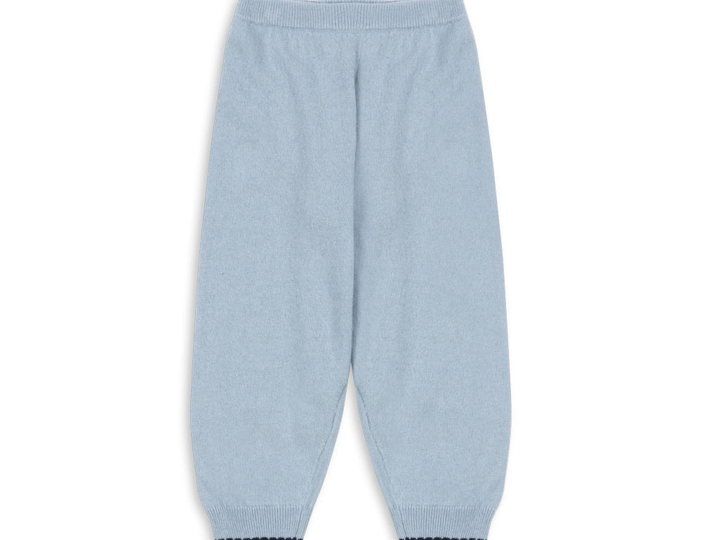 Konges Sløjd A/S KNITTED PANTS blue fog
