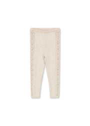 Konges Sløjd A/S KNITTED PANTS off white melange