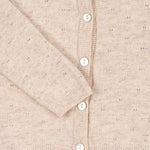 Konges Sløjd A/S KNITTED CARDIGANS off white melange pointelle