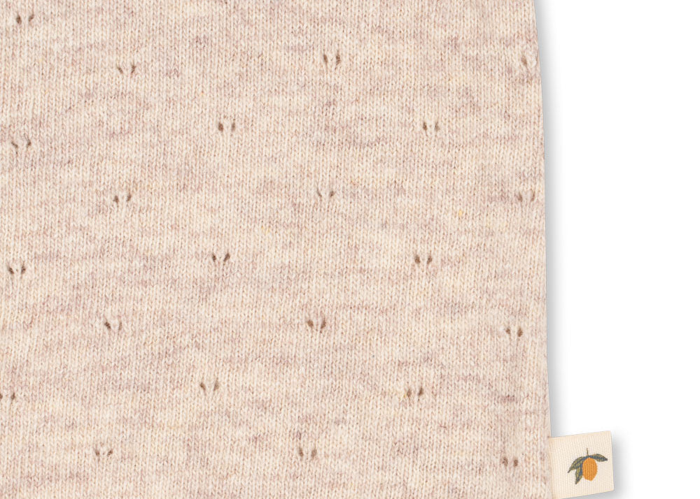 Konges Sløjd A/S KNITTED CARDIGANS off white melange pointelle