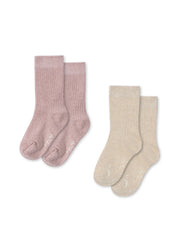 Konges Sløjd A/S SOCKS rose/off white