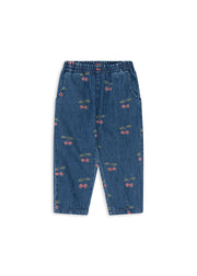 Konges Sløjd A/S WOVEN PANTS ma grande cerise denim