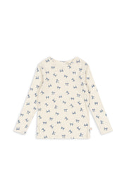 Konges Sløjd A/S JERSEY BLOUSES bow bleu