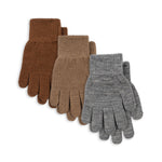 Konges Sløjd A/S GLOVES grey melange/beige/brown