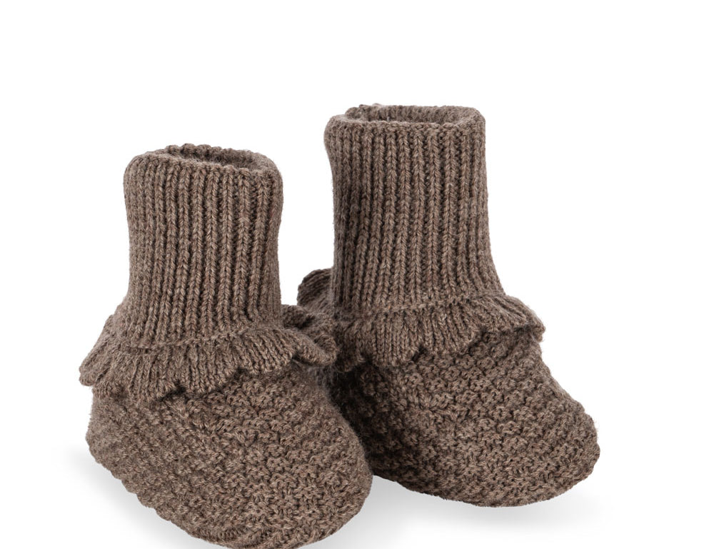Konges Sløjd A/S BABY BOOTS bunny brown melange