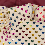 Konges Sløjd A/S DINNER BIBS coeur glitter/sangria