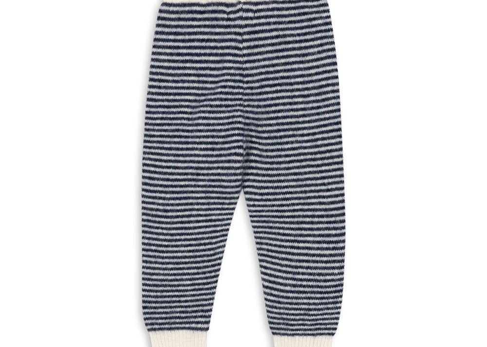 Konges Sløjd A/S KNITTED PANTS ensign blue/buttercream