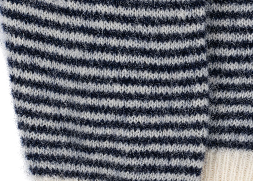 Konges Sløjd A/S KNITTED PANTS ensign blue/buttercream