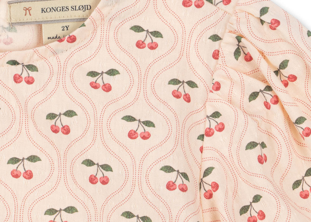 Konges Sløjd A/S WOVEN SHIRTS cherry pink motif