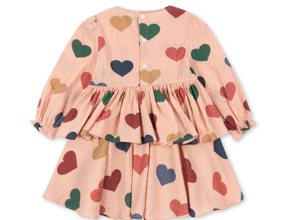 Konges Sløjd A/S WOVEN DRESSES coeur rose coloré