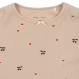 Konges Sløjd A/S JERSEY BLOUSES cherry coeur blush