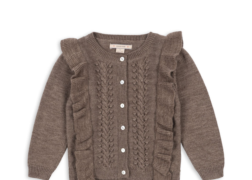 Konges Sløjd A/S KNITTED CARDIGANS bunny brown melange