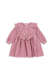 Konges Sløjd A/S WOVEN DRESSES sangria/butter check
