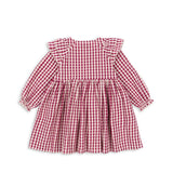 Konges Sløjd A/S WOVEN DRESSES sangria/butter check