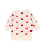 Konges Sløjd A/S KNITTED DRESSES coeur coloré duo pink