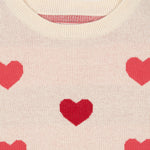 Konges Sløjd A/S KNITTED DRESSES coeur coloré duo pink