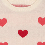 Konges Sløjd A/S KNITTED DRESSES coeur coloré duo pink