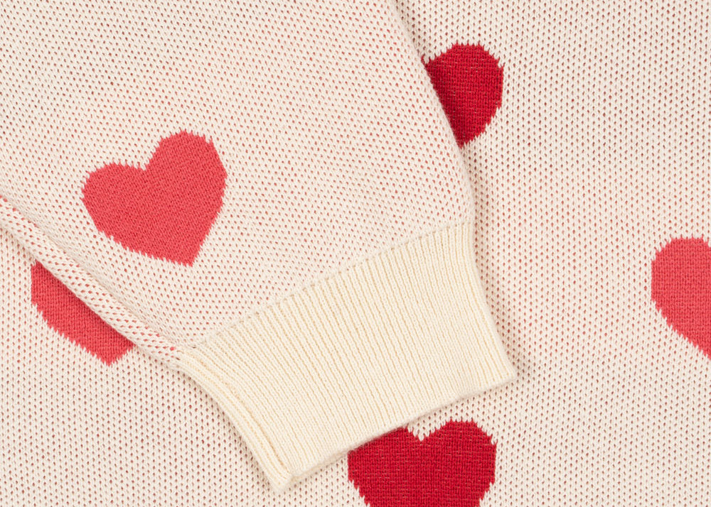 Konges Sløjd A/S KNITTED DRESSES coeur coloré duo pink