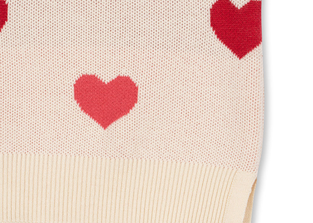 Konges Sløjd A/S KNITTED DRESSES coeur coloré duo pink