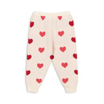 Konges Sløjd A/S KNITTED PANTS coeur coloré duo pink