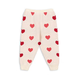 Konges Sløjd A/S KNITTED PANTS coeur coloré duo pink