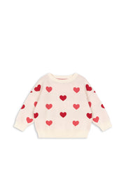 Konges Sløjd A/S KNITTED BLOUSES & VESTS coeur coloré duo pink