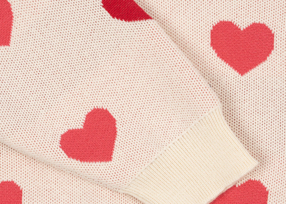 Konges Sløjd A/S KNITTED BLOUSES & VESTS coeur coloré duo pink