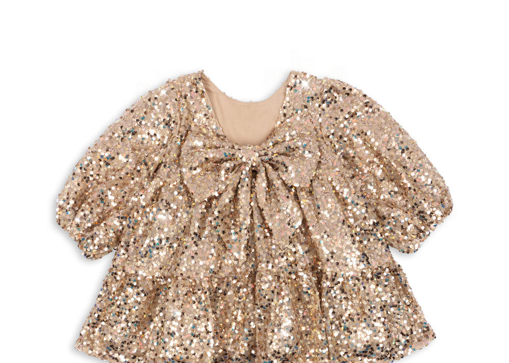 Konges Sløjd A/S WOVEN DRESSES gold glitter