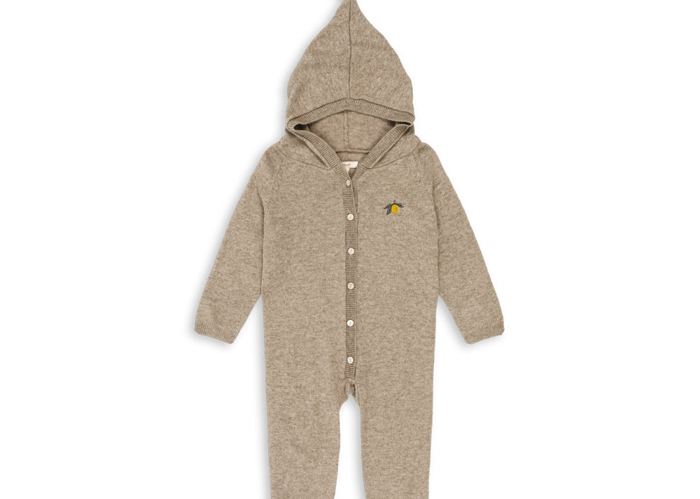 Konges Sløjd A/S KNITTED ROMPERS & ONESIES light brown