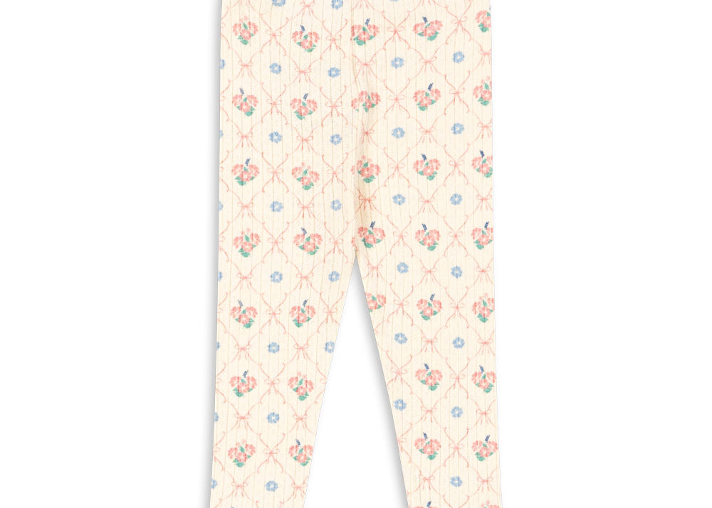Konges Sløjd A/S JERSEY PANTS fleur decor