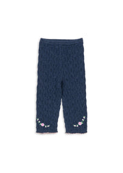 Konges Sløjd A/S KNITTED PANTS ensign blue